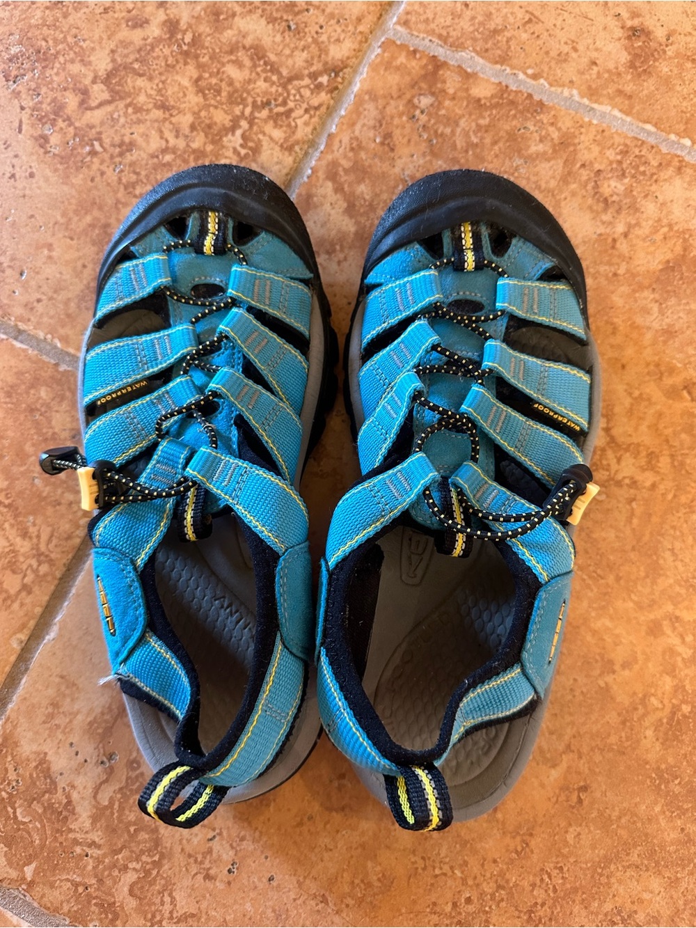 Keen Women’s Teal and Black Closed-Toe Sport Sandals - Picture 4 of 6
